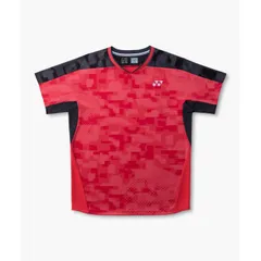 ヨネックス　メンズゲームシャツ(フィットスタイル)　コーラルレッド　Lサイズ/10754