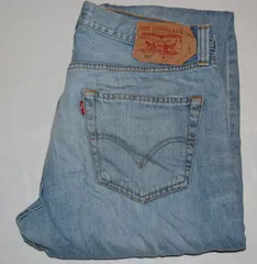 送料無料! USED Levis リーバイス 501 デニム BLUE トルコ製 W34　L-54