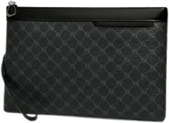 ORIJIRI クラッチバッグ メンズ 冠婚葬祭 セカンドバッグ 結婚式 小さめ フォーマル コンパクトクラッチ PUレザー シンプル (ブラック)