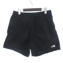 ザノースフェイス THE NORTH FACE VERSATILE SHORT ショートパンツ ハーフ ウエストゴム ロゴ 刺繍 NB42335 ナイロン 黒 ブラック L