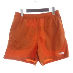 ザノースフェイス THE NORTH FACE VERSATILE SHORT ショートパンツ ハーフ ウエストゴム ロゴ 刺繍 NB42335 ナイロン オレンジ L