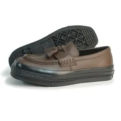 新品 25.5～29.0cm コンバース CONVERSE ローファー スニーカー オールスター スクエアトウ ローファー ダークブラウン/ブラック ALL STAR SQUARETOE LOAFER