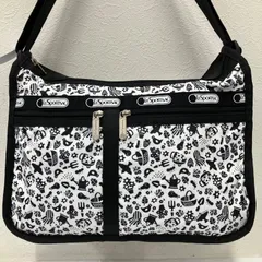 9559　LeSportsac　レスポートサック　デラックスエブリデイ　ナイロン　レディース　ショルダーバッグ　ワンショルダー　肩がけ　斜めがけ　クロスボディ　モノトーン　じょうろ　スコップ　花　園芸　庭園　総柄