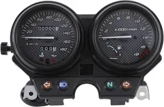 CustomDivine 互換品ホンダ 用 ホーネット250 2000～2005 スピード メーター ユニット カーボン パネル ブラック 5ピン カプラーオン タコメーター カスタム パーツ 社外品
