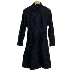 ラルフローレン ワンピース サイズ00 XS レディース美品  - ダークネイビー レギュラーカラー/長袖/ロング/デニム/シャツワンピ