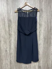 Cui Ying スイエイ ノースリーブ レース パーティ 結婚式二次会 ドレス ワンピース sizeXL/紺 ■◆ レディース