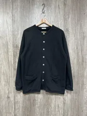 JOURNAL STANDARD ジャーナルスタンダード スウェットスナップ ノーカラー カーディガン sizeF/黒 ■◇ レディース