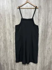 antiqua アンティカ パターントルソ ロング パンツ オールインワン sizeF/黒 ■◆ レディース