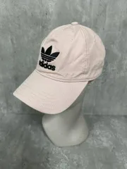 adidas originals アディダスオリジナルス ロゴ刺繍 ベースボール キャップ sizeF/ピンク ■■ レディース