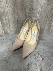 Jimmy Choo ジミーチュウ スエード ハイヒール パンプス size36/ピンクベージュ ■■ レディース