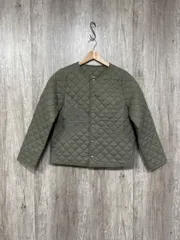 Rope Picnic ロペピクニック 調温 中わたノーカラーブルゾン キルティング ジャケット size38/カーキ ■◇ レディース