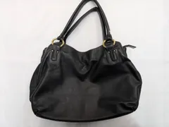 N【ヴィンテージ】キタムラ Kitamura トートバッグ ハンドバッグ レザー ブラック