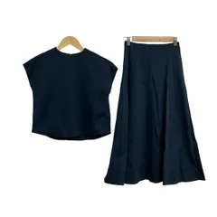 Mila Owen(ミラオーウェン) スカートセットアップ レディース美品  - ネイビー