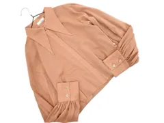 BEATRICE ベアトリス ショート丈 シャツ size38/茶 ■◇ レディースのサムネイル