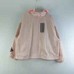 ADIDAS レディースXL ピンク ウィンドブレーカー ジャケット L3782