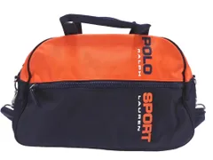 POLO SPORT RALPH LAUREN ポロスポーツ ラルフローレン 2WAY ボストン バッグ オレンジｘ紺 ■■ メンズ