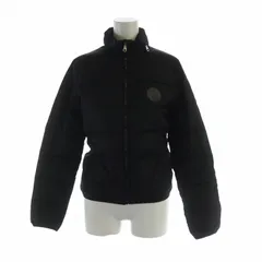 グッチ GUCCI ダウンジャケット 長袖 ジップアップ ロゴ GG柄 フード 36 XS 黒 ブラック ■GY11 /MQのサムネイル