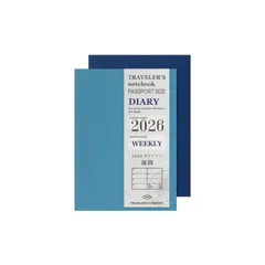 デザインフイル　トラベラーズノート　パスポートサイズ　リフイル　2026　週間　1月始まり　週間　14498-006