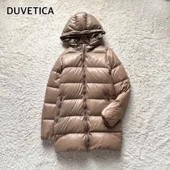 DUVETICA デュベティカ KAPPA カッパ 定番 人気モデル ダウンコート アウター ベージュ モカ 肌色 系 レディース 38 S M ナイロン ダウン 90% 暖かい  ワンマイルウェア 散歩 公園 普段使い 防寒 即納
