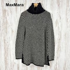 未使用】定価75000円 マックスマーラ リネン総柄ニットプルオーバー 春