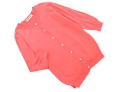 Apuweiser-riche アプワイザーリッシェ ビジューボタン カーディガン size2/ピンク ■◇ レディース