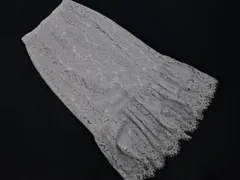 natural couture ナチュラルクチュール 総レース ロング マーメイド スカート sizeF/グレー ■■ レディース