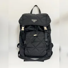 美品【PRADA/プラダ】　Re-Nyron トップステッチバックパック リュック