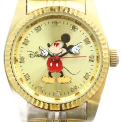 ディズニー Disney 腕時計 ウォッチ ミッキーマウス クォーツ ラウンド ゴールド色 ■GY18 /MQ