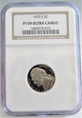 1963 アメリカ フランクリン ハーフダラー銀貨 PR69 CAMEO 鑑定済