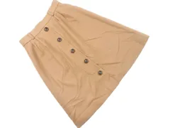 LAURA ASHLEY ローラ アシュレイ ウール混 Aライン 台形 スカート size9/キャメル ◇■ レディース