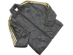 adidas アディダス ロゴ トラック ジャケット sizeL/黒xゴールド ■◇ メンズ