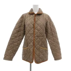 ラベンハム LAVENHAM キルティングジャケット 中綿 ブルゾン コーデュロイ ロゴ 40 ベージュ 茶 ブラウン /JS ■GY18のサムネイル