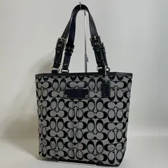 2601-245｜美品｜コーチ シグネチャー トートバッグ ブラック