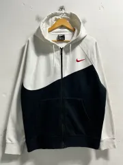 105 NIKE ビックスウォッシュ ビックロゴ ルーズフィット スウェット ジップアップ フーディー 正規品