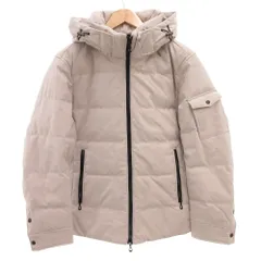 ニコルクラブフォーメン NICOLE CLUB FOR MEN 23年モデル フルダルポリエステル ダウンブルゾン ジャケット フード プリント 46 ライトグレー /FF