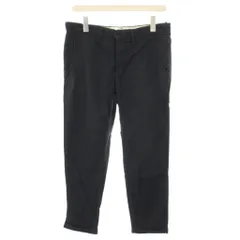 インコテックス INCOTEX スラックス パンツ ボタンフライ ストライプ柄 ロールアップ 48 紺 ネイビー 1AA300 /YT