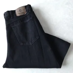 ■古着 Wrangler ラングラー USA製 ブラックジーンズ デニムパンツ 黒 W38L32【L5558】