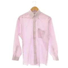 ブルックスブラザーズ BROOKS BROTHERS ボタンダウンシャツ ストライプ柄 15 1/2-32 パープル ホワイト /ES