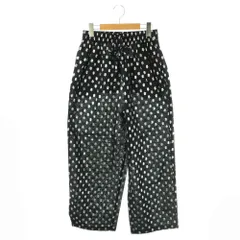 スタディオクリップ Studio Clip イージーパンツ 総柄 F ブラック シルバー色 /DO