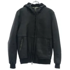 ETRO エトロ 20AW ペガサスプリント ムートンレザーフーデッドジャケット パーカー 202-1L052-9467 ブラック Sのサムネイル