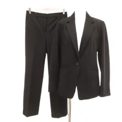 トランスワーク TRANS WORK セットアップ パンツスーツ ジャケット スラックス 38 黒 ブラック /UOのサムネイル