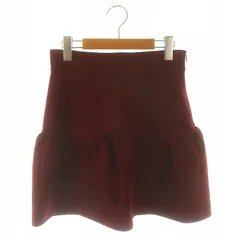 グレースコンチネンタル GRACE CONTINENTAL 切り替えスカート ひざ丈 フレア 36 S ボルドー /YQ ■OS