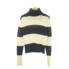 ドルチェ&ガッバーナ ドルガバ DOLCE&GABBANA タートルネックセーター ニット 長袖 ボーダー 紺 ネイビー 白 ホワイト /CK5 ■GY61のサムネイル