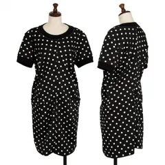 ジュンヤワタナベコムデギャルソンJUNYA WATANABE COMME des GARCONS ポリドットプリントワンピース 黒オフM位