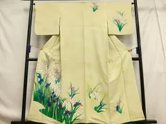 平和屋着物■訪問着　枝花文　暈し染め　正絹　逸品　AABF8648oa