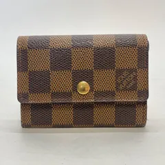 3468 LOUIS VUITTON ルイヴィトン ダミエ コインケース 小銭入れ ポルトモネ プラ ダミエ エベヌ