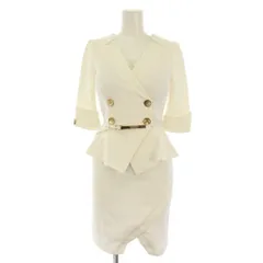 アンディ ANDY ワンピース ミニ丈 五分袖 ベルト付き S 白 /BM