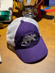 'OUTDOOR CAP' パープル トラッカーキャップ