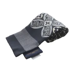 ルイヴィトン LOUIS VUITTON バンドー・SINCE 1854 スカーフ 総柄 シルク 黒 MP2825