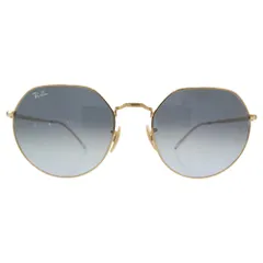 Ray-Ban レイバン RB3565 イタリア製 JACK ジャック メタル ポリッシュ ゴールド フレーム サングラス アイウェア ゴールド系 グリーン系 55□20 145【美品】【中古】